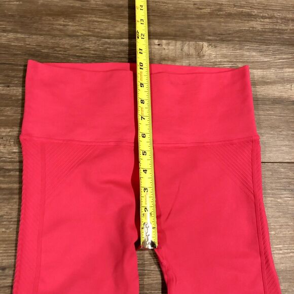 NUX Leggings Small Moderate Compression Pink High Waist NWT Ankle Crop - Picture 6 of 10